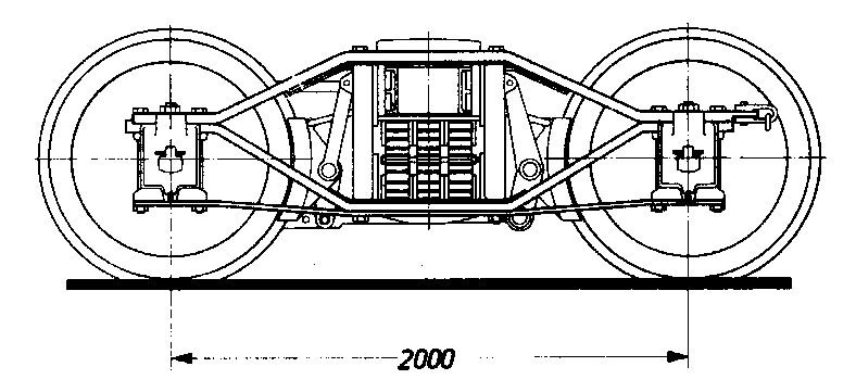 Zeichnung Diamond-Drehgestell, Verbandsbauart B 23, 1913